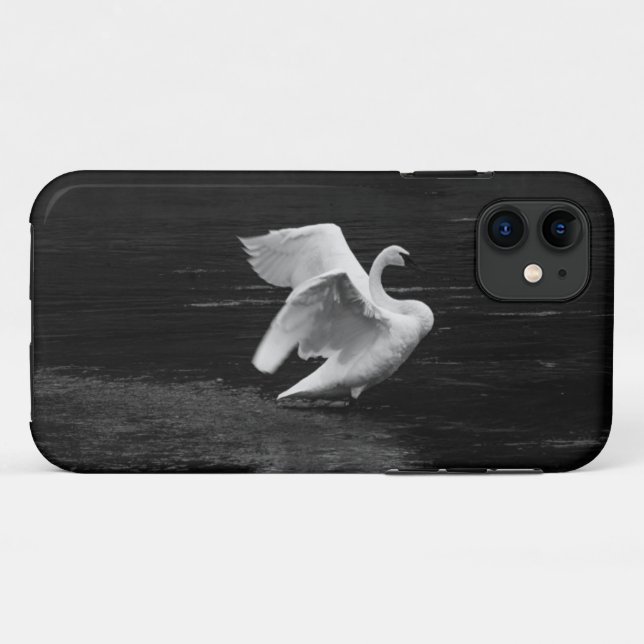 Capa Para iPhone 11 Tropa de trompete b/w (Verso (horizontal))