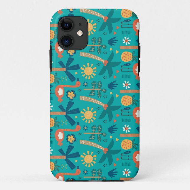 Capa Para iPhone 11 Tropicana Watercolor (Verso)