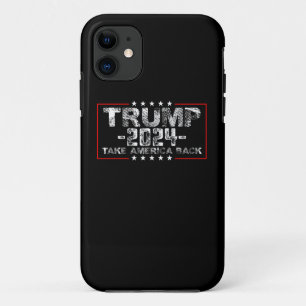Capa Para iPhone 11 Trump 2024 Devolva a América Política Vintage