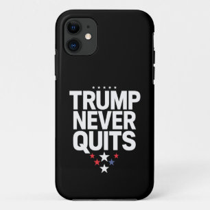 Capa Para iPhone 11 Trump Nunca Sai Da Votação Patriótica Trump 2024