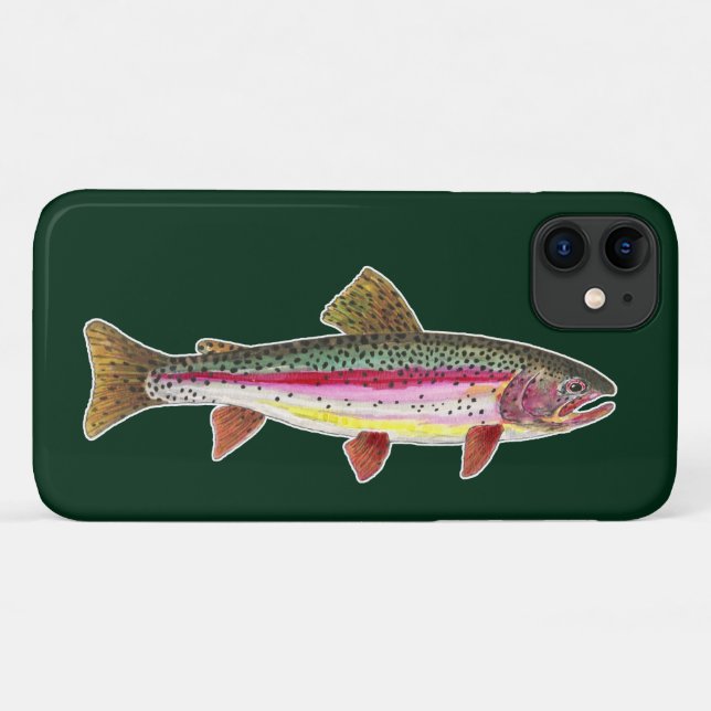 Capa Para iPhone 11 Truta Arco-Íris Peixe (Verso (horizontal))