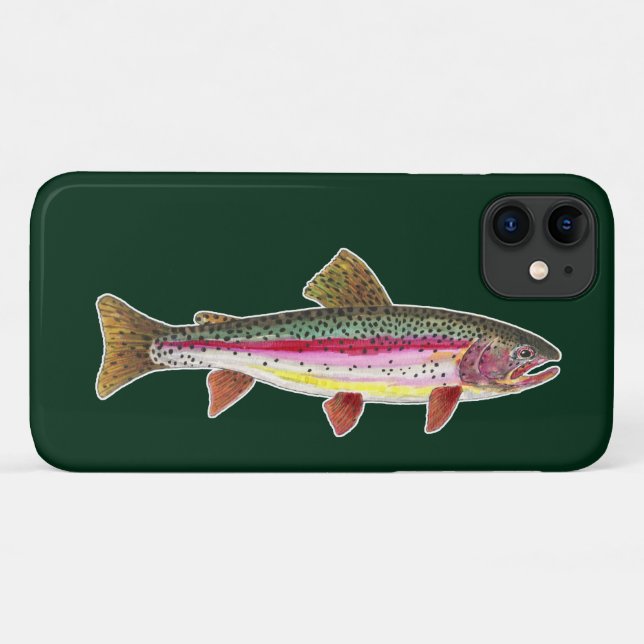 Capa Para iPhone 11 Truta Arco-Íris Peixe (Verso (horizontal))