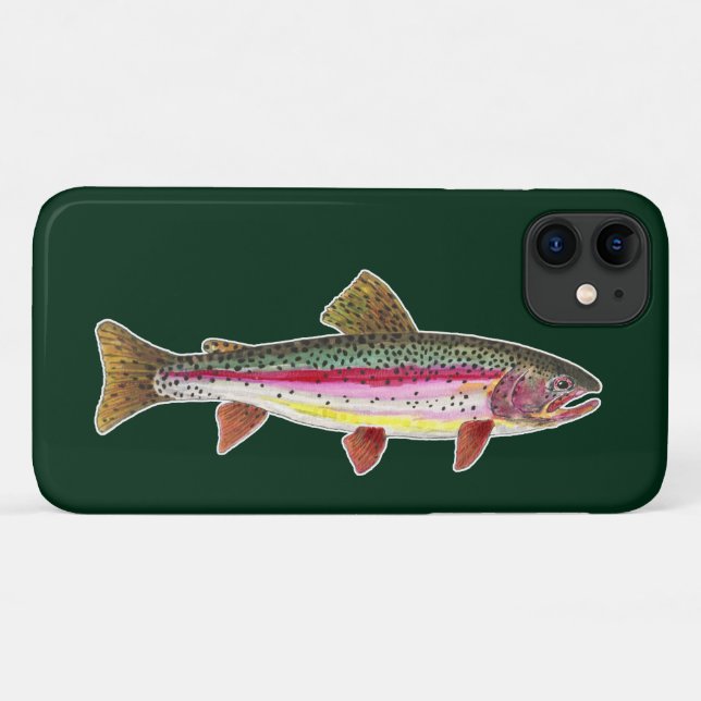 Capa Para iPhone 11 Truta Arco-Íris Peixe (Verso (horizontal))