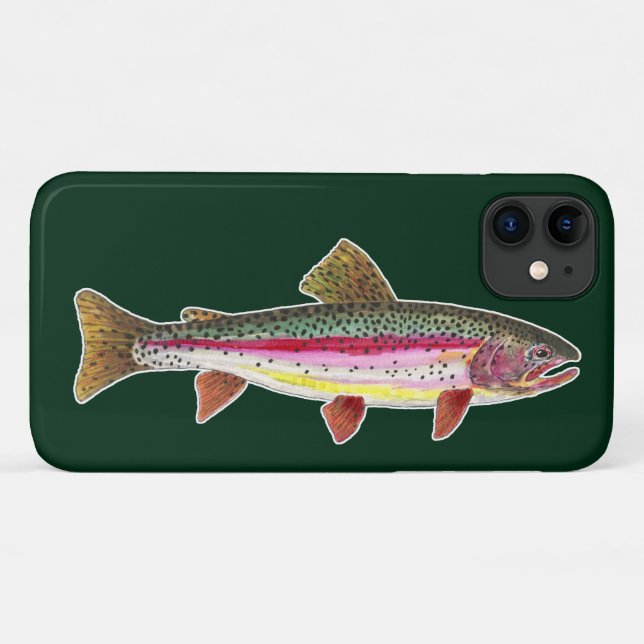 Capa Para iPhone 11 Truta Arco-Íris Peixe (Verso (horizontal))