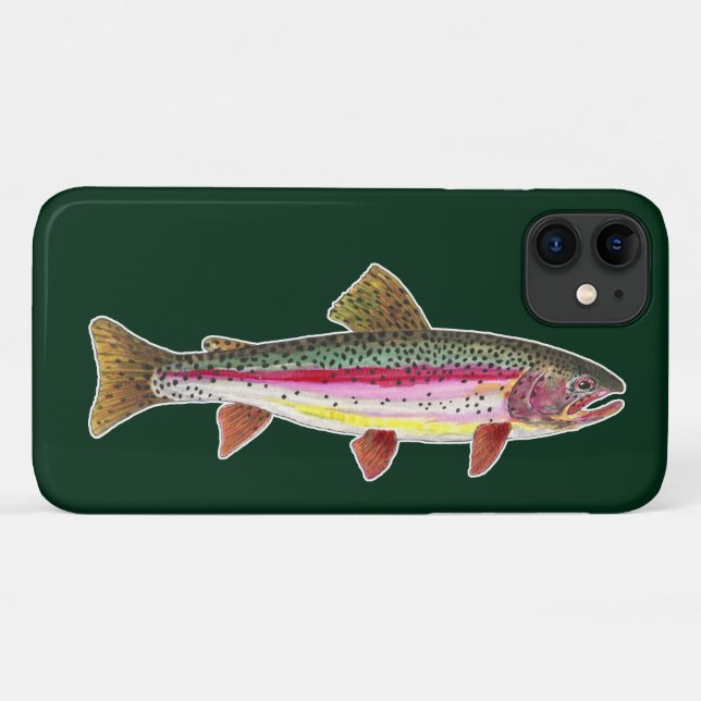 Capa Para iPhone 11 Truta Arco-Íris Peixe (Verso (horizontal))