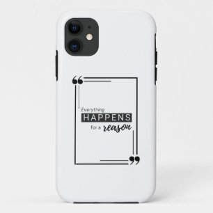 Capa Para iPhone 11 Tudo acontece por uma razão