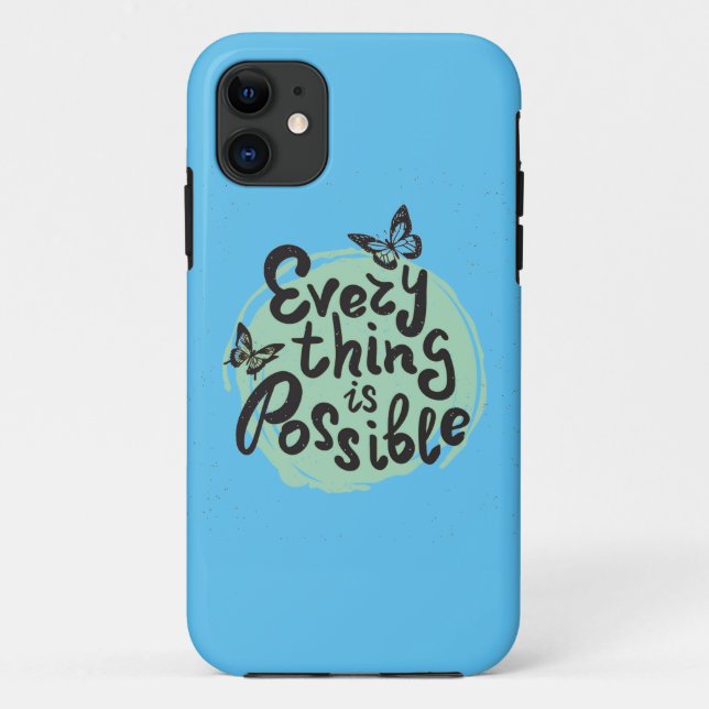 Capa Para iPhone 11 Tudo é possível (Verso)