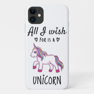 Capa Para iPhone 11 Tudo o que desejo é um Unicórnio