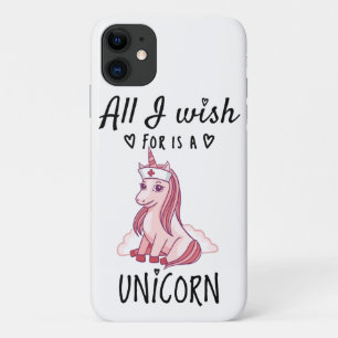 Capa Para iPhone 11 Tudo o que desejo é um Unicórnio