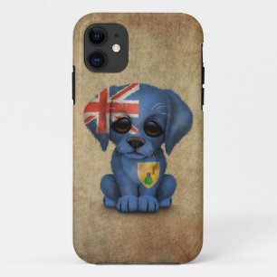 Capa Para iPhone 11 Turcos patrióticos bonitos e cão de filhote de