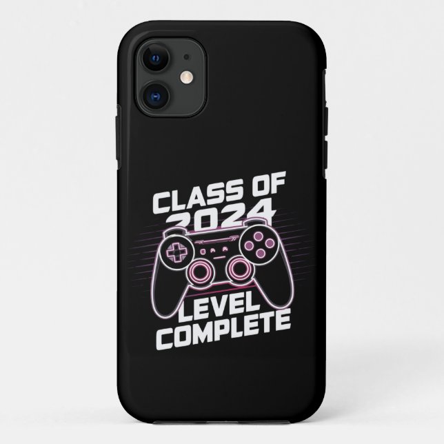 Capa Para iPhone 11 Turma De 2024 Nível Completo Graduação De Finalist (Verso)