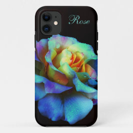 Capa Para iPhone 11 Turquesa Pastel Rainbow Rosa iPhone 5 case