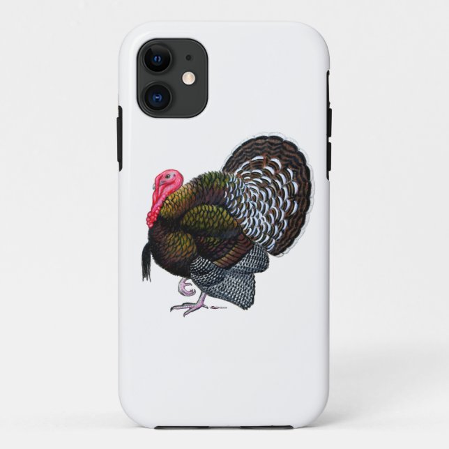 Capa Para iPhone 11 Turquia: Tom de Bronze (Verso)