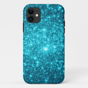Capa Para iPhone 11 Turquoise Sparkle