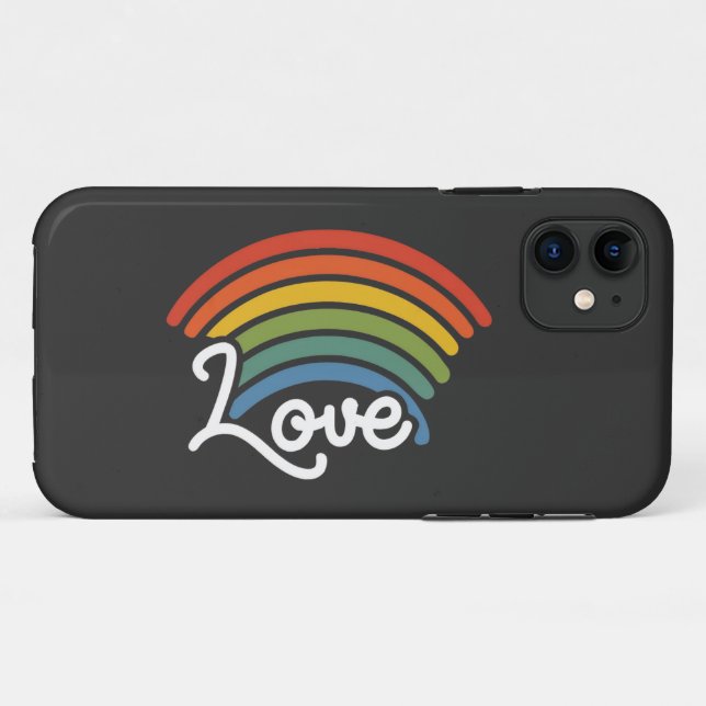 Capa Para iPhone 11 Um arco-íris do amor (Verso (horizontal))