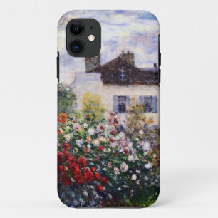 Capa Para iPhone 11 Um canto do jardim com as dálias por Monet