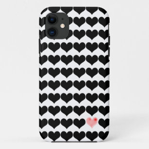 Capa Para iPhone 11 Um Coração Rosa