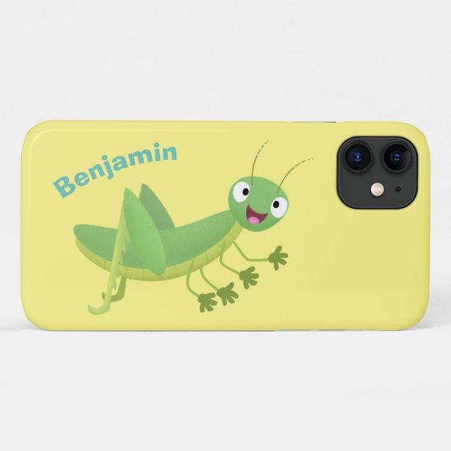 Capa Para iPhone 11 Um desenho animado verde-giro (Verso (horizontal))