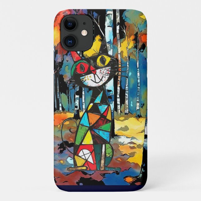 Capa Para iPhone 11 Um Dia Abstrato (Verso)
