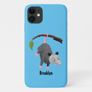 Capa Para iPhone 11 Um gambá engraçado bonito pendurado na banda des
