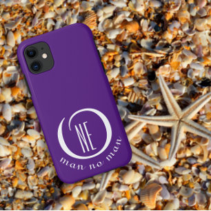 Capa Para iPhone 11 Um homem, nenhum homem, o encorajamento canta roxo