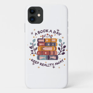 Capa Para iPhone 11 Um livro por dia mantém a realidade longe