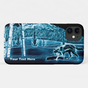 Capa Para iPhone 11 Um Lobo Na Neve