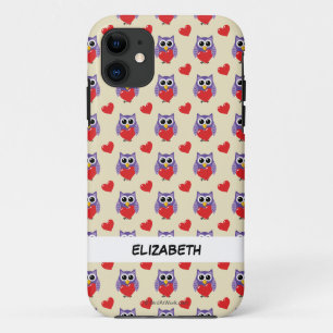 Capa Para iPhone 11 Um Padrão De Amor Adicione seu nome