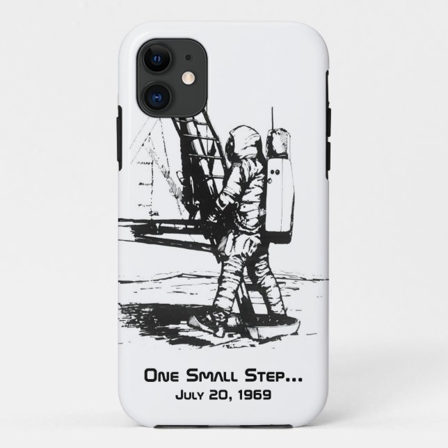 Capa Para iPhone 11 Um pequeno passo Apollo 11 Landing (Verso)