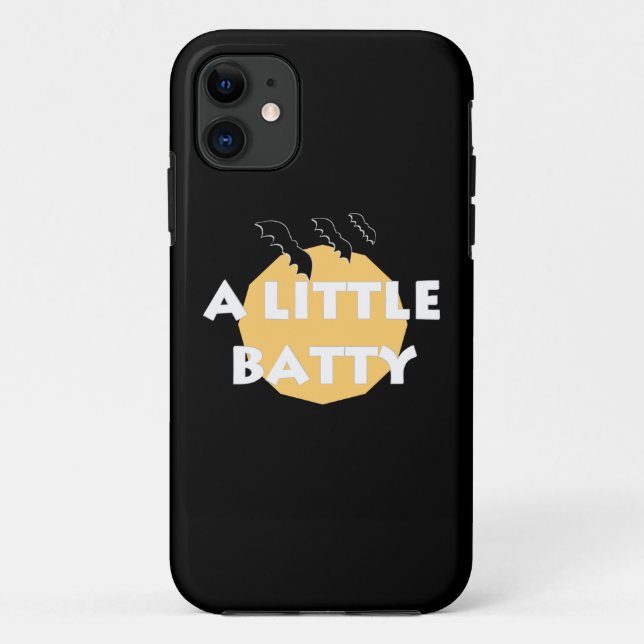 Capa Para iPhone 11 Um pouco de gracinha, citando Bats e Moon Hallowee (Verso)
