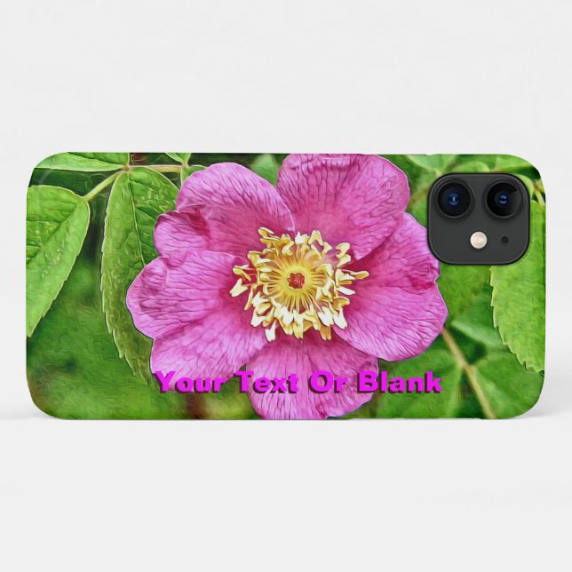 Capa Para iPhone 11 Um Rosa selvagem (Verso (horizontal))