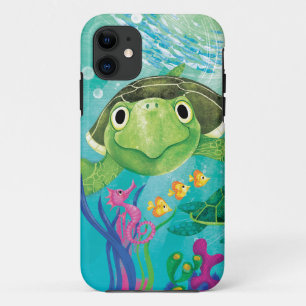 Capa Para iPhone 11 Um salvamento da tartaruga de mar
