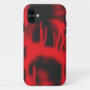 Capa Para iPhone 11 uma foto vermelha e branca de um cacto