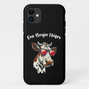 Capa Para iPhone 11 Uma Vaca Engraçada Boujee Vintage Retro