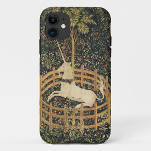 Capa Para iPhone 11 Unicórnio Tapestries Captivity Tapeçaria Medieval