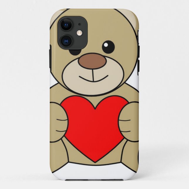 Capa Para iPhone 11 Urso de Amor (Verso)
