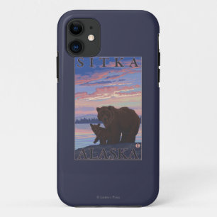 Capa Para iPhone 11 Urso e Cub - Sitka, Alaska