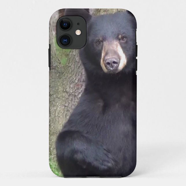 Capa Para iPhone 11 Urso Negro (Verso)