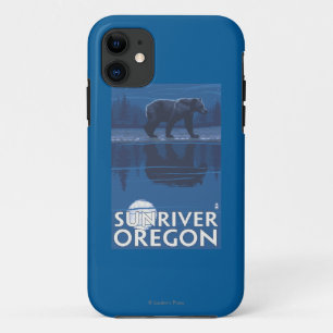 Capa Para iPhone 11 Urso no luar - rio de Sun, Oregon