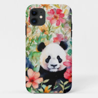Urso Panda de Aquarela