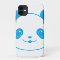 Urso Panda de Kawaii Azul