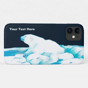 Capa Para iPhone 11 Urso Polar No Gelo