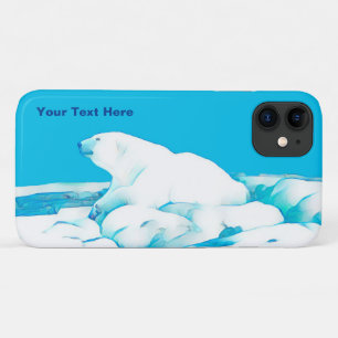 Capa Para iPhone 11 Urso Polar No Gelo