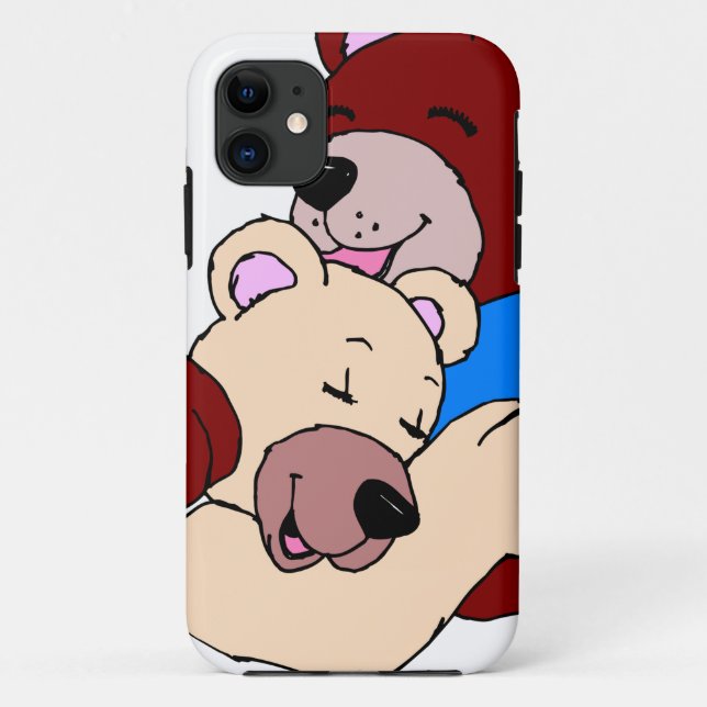 Capa Para iPhone 11 Ursos de fofinho (Verso)