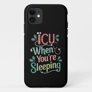 Capa Para iPhone 11 UTI Quando Você Está Dormindo Enfermeira de UTI Na