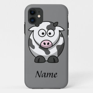 Capa Para iPhone 11 Vaca de Cartoon Personalizada