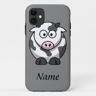 Capa Para iPhone 11 Vaca de Cartoon Personalizada