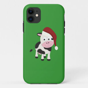 Capa Para iPhone 11 Vaca de Natal