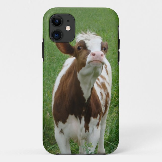 Capa Para iPhone 11 Vaca leiteira na Fazenda (Verso)