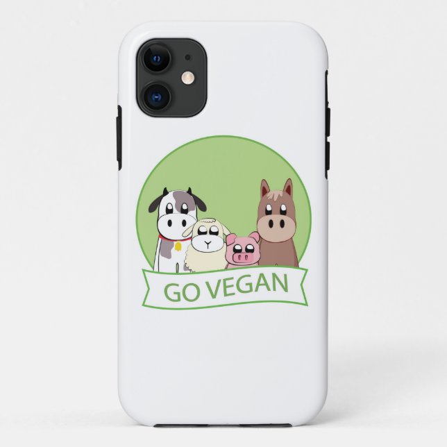Capa Para iPhone 11 Vai o Vegan (Verso)